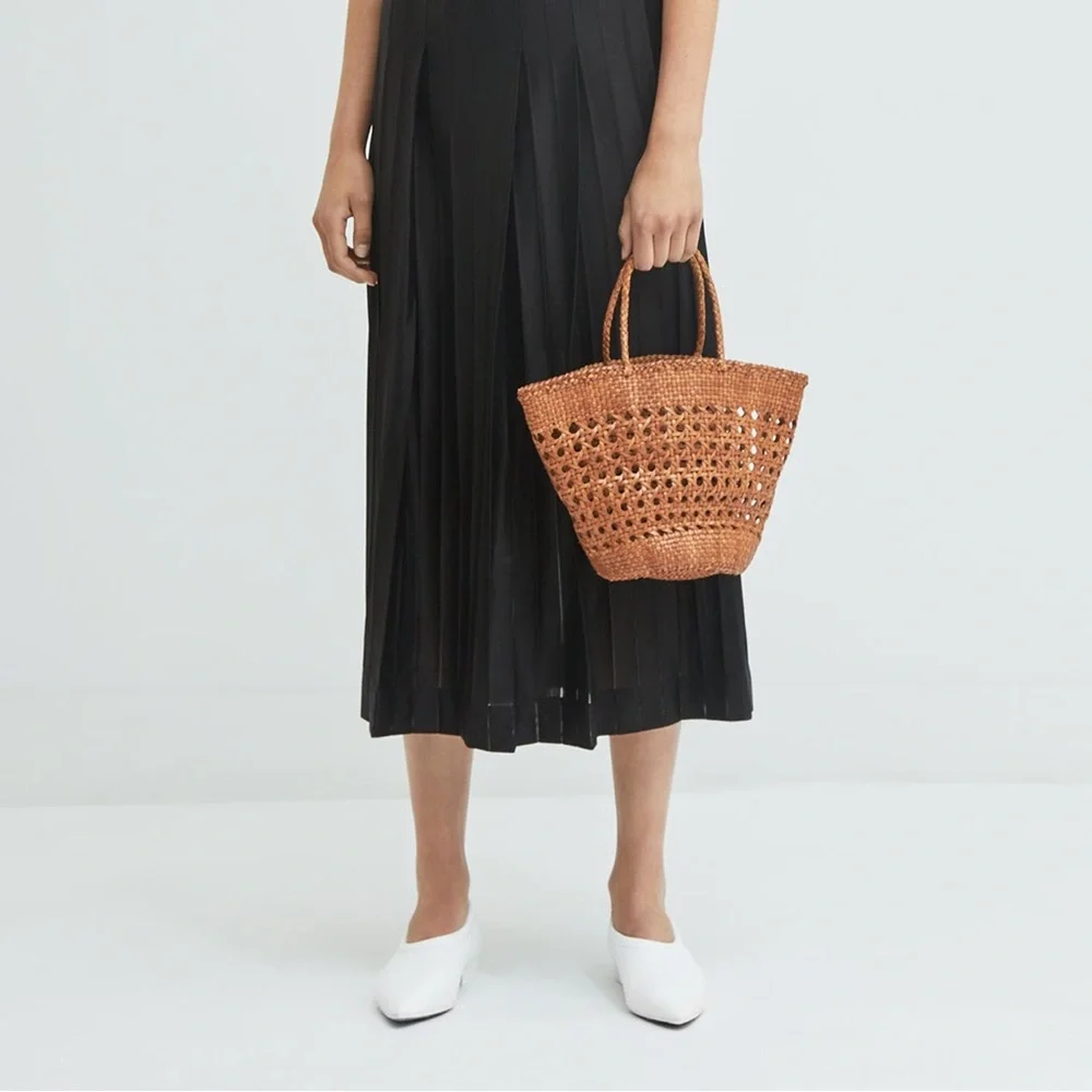 Dragon Diffusion Brown Woven Mini Tote Bag - Picture 2 of 5